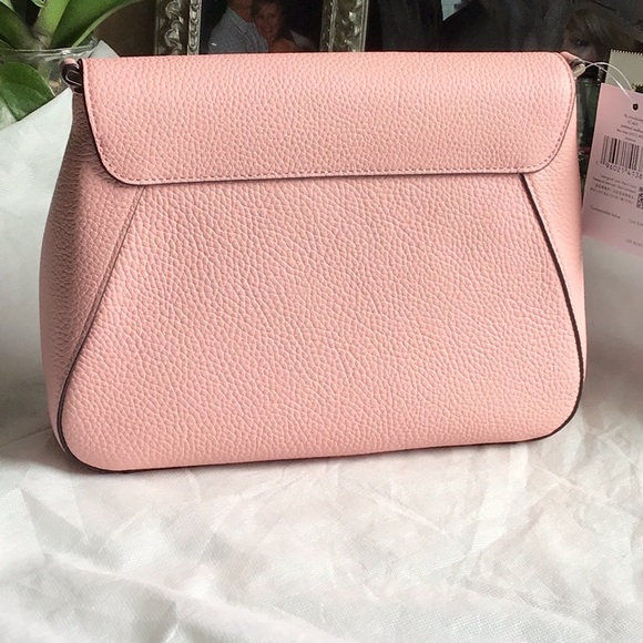 NEW WITH TAGS Kate Spade Pebbled Leather Pink Handbag/Crossbody - Picture 2 of 7